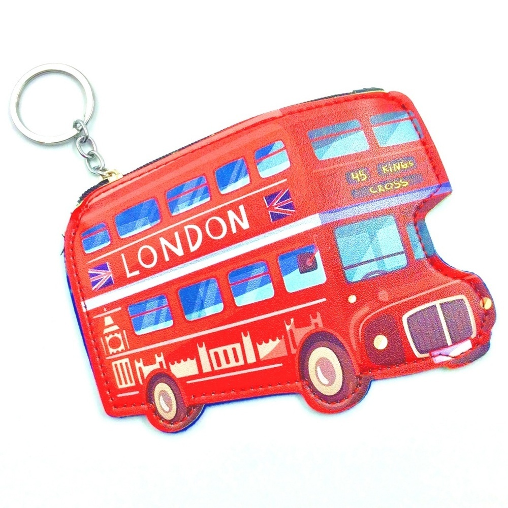 LONDON BUS KEYCHAIN & COIN PURSE